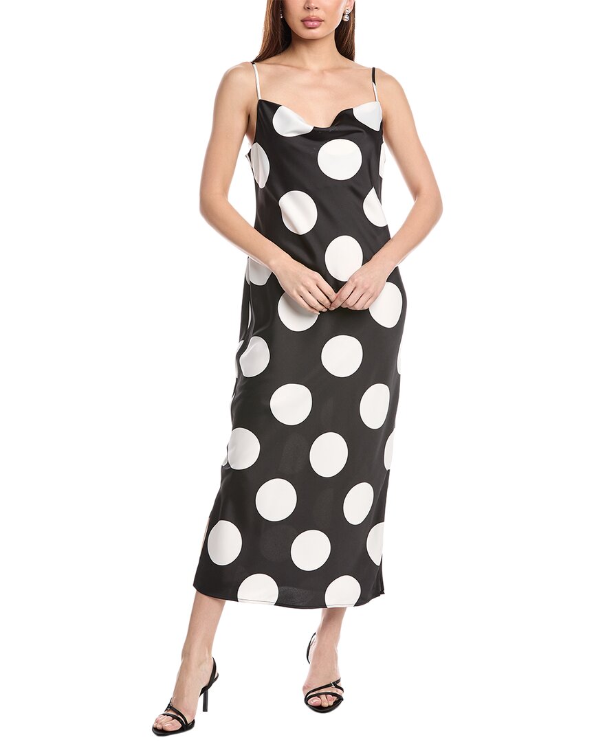 Anne Klein womens Bias Slip Midi Dress, 14, Black